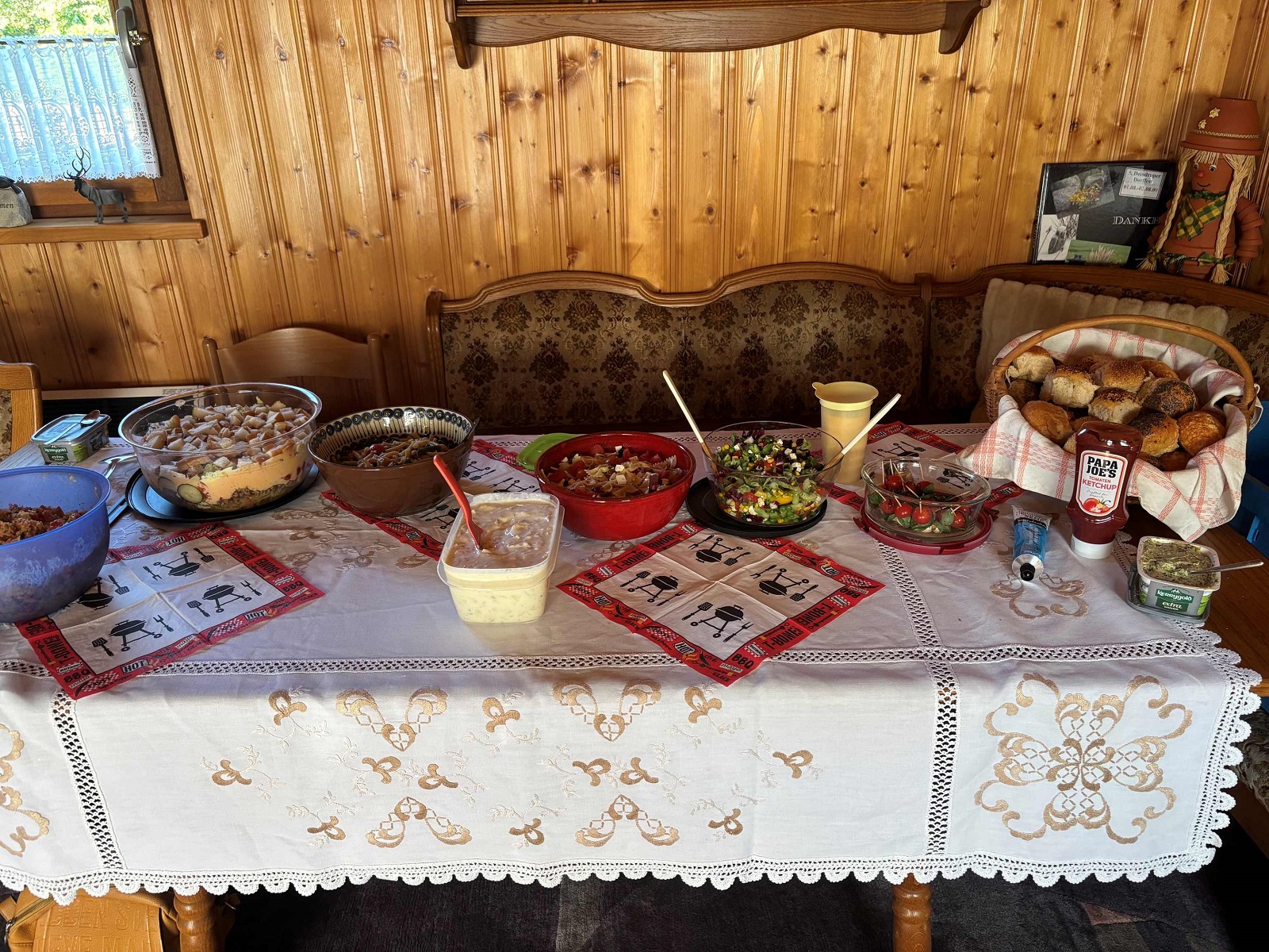 Gemeinsames Grillen vom Besucherdienst