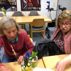 Osterdekoration im Pfarrheim Vechta